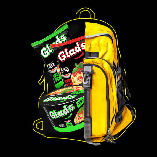 Glads Nudeln zum Mitnehmen