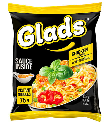 Локшина Glads зі смаком курки та пряним соусом