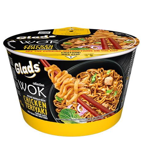 Glads WOK-Nudeln mit «Chicken&nbsp;Teriyaki» Sauce